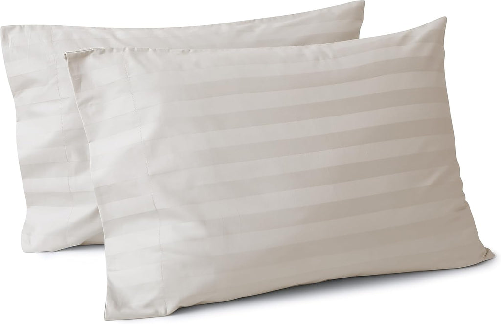 ShunjieHome 100% Egyptian Cotton Pillow Cases Set of 2, Standard Size 400 Thread Count Cooling Pillowcases, Soft and Breathable Pillow Cove…