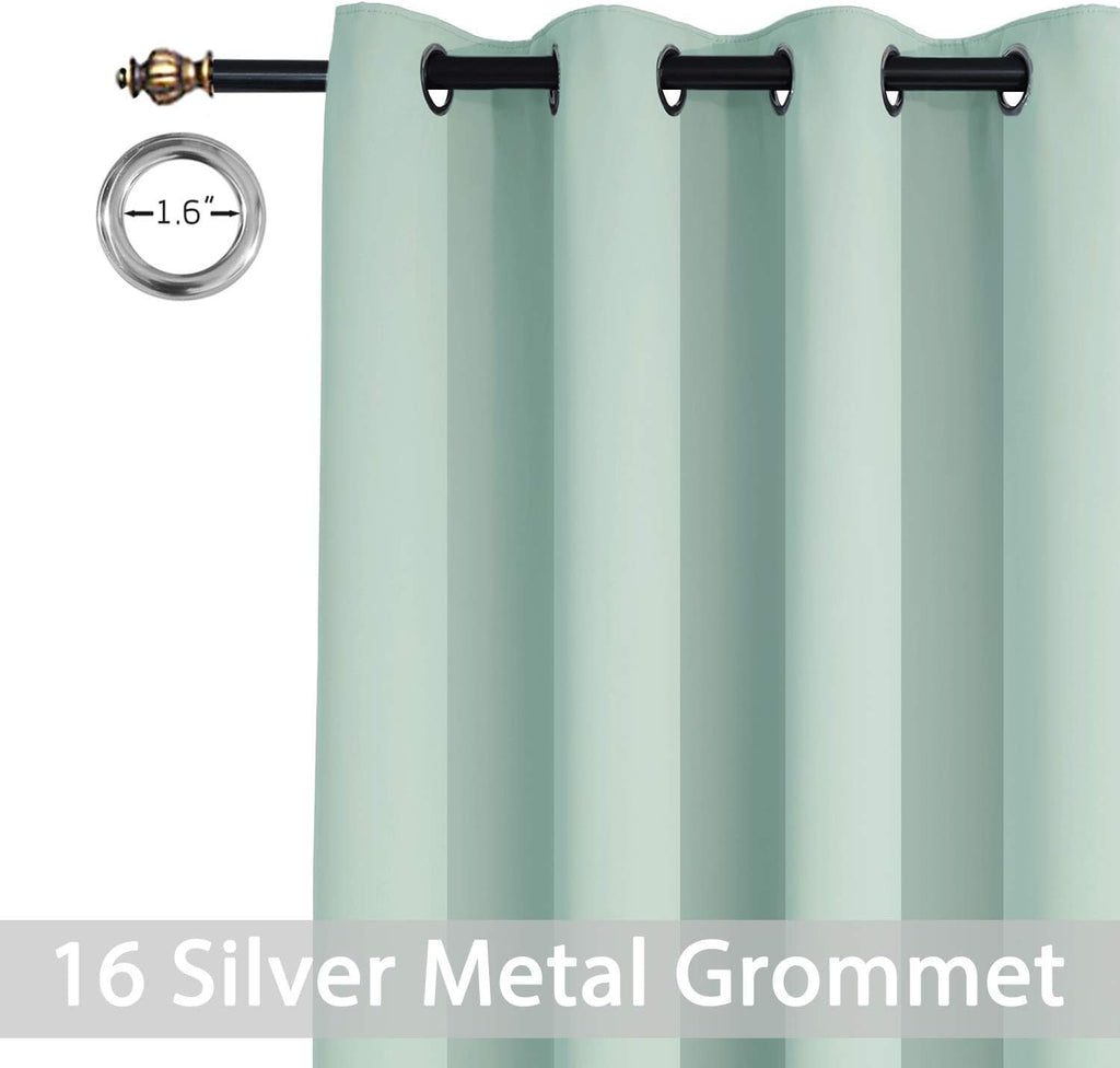 Yakamok Extra Wide Blackout Curtain for Sliding Glass Door, Grommet Thermal Insulated Room Divider Curtain 100W x 84L inch, Room…