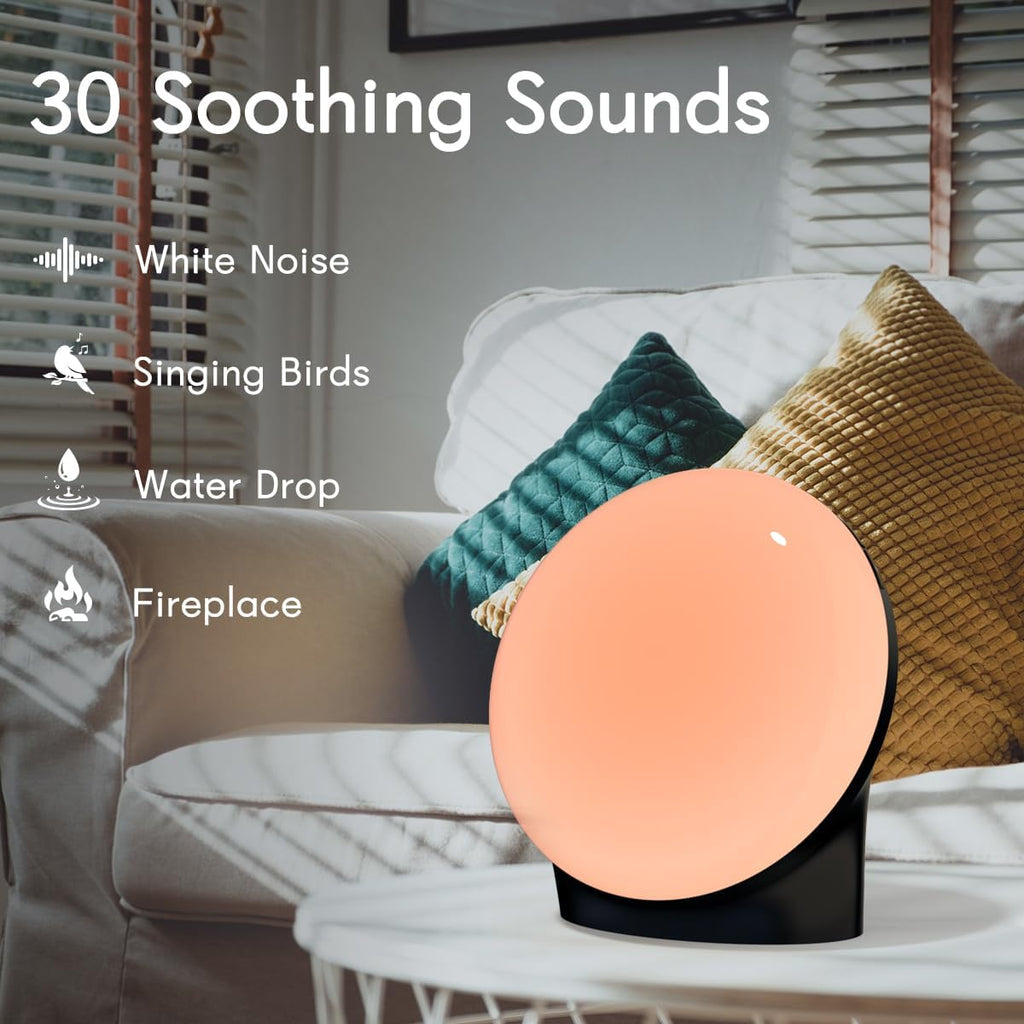 BrownNoise Brown Noise Sound Machine with 30 Soothing Sound 12 Colors Night Light and White Noise Machine 36 Volume Levels 4 Timers and Mem…