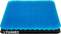 Gel Seat Cushion for Long Sitting - 18.5" x 17" x 1.4" (Large&Soft) Gel Cushion for People Over 100 lbs, Pressure Relief Cushions for…
