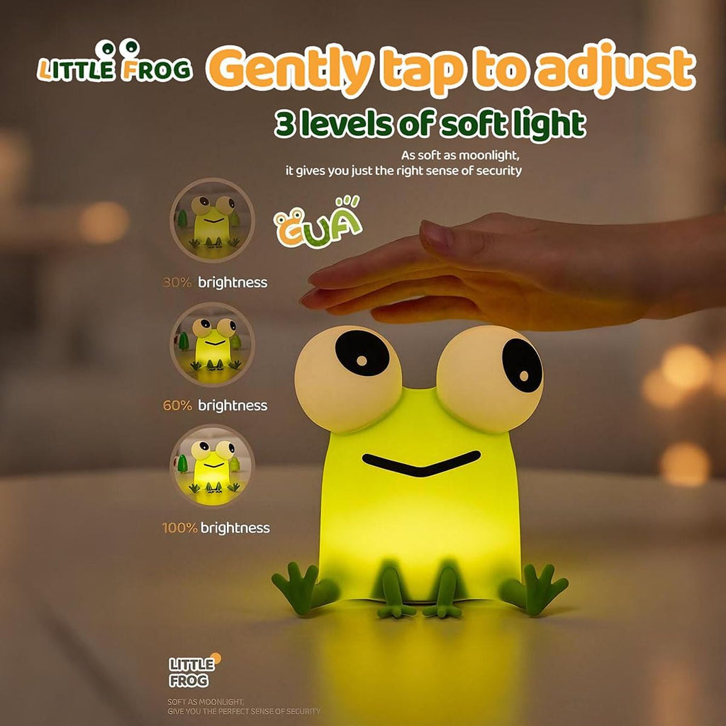 DREAMING MY DREAM Frogs Night Light, Dimmable Silicone Animal Nursery Night Light, Frogs Lamp Decor for Kids Room Bedroom, Birthday…