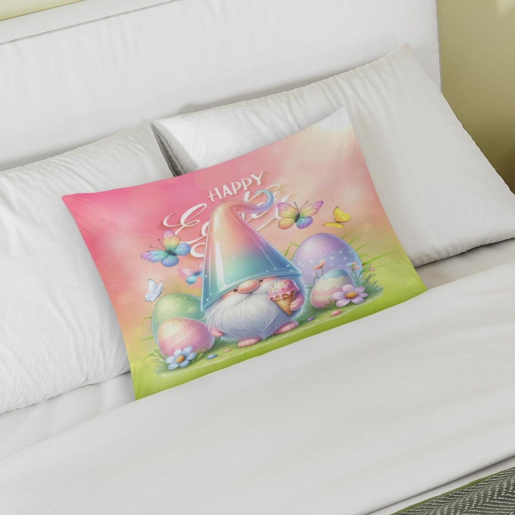 Happy Easter Gnomes Satin Pillowcase for Hair and Skin Soft Silk Pillow Cases with Envelope Closure Cooling Pillow Case Slip 15.99 Pillow…