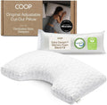 CoopSleepGoods Coop Home Goods Original Cut-Out Adjustable Pillow, King Size Bed Pillows for Neck & Head Support, Memory Foam Pillows - Med…