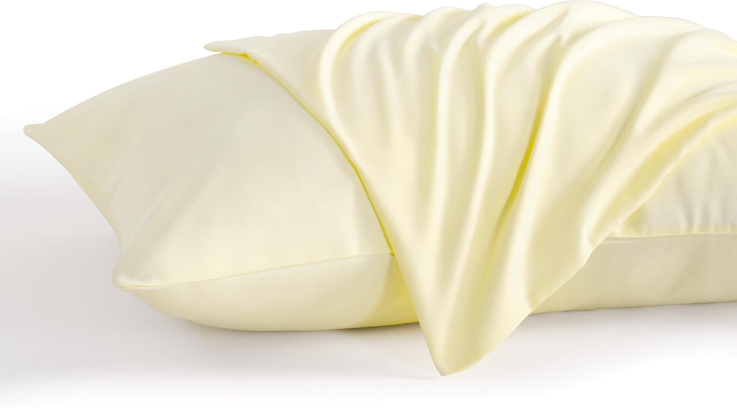 Ntbay Queen Pillow Cases Set of 2, 2 Pack Brushed Microfiber 20x30 Pillow Cases, Soft, Wrinkle, Fade, Stain Resistant Ivory Pillow Cases wi…