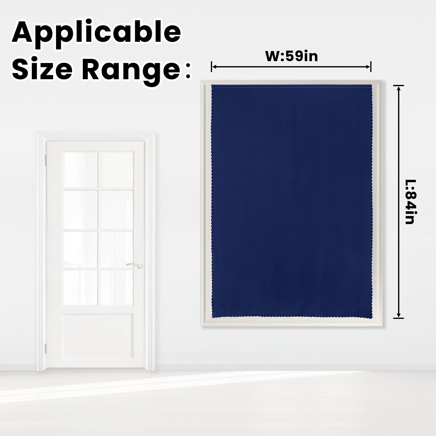 Self Adhesive Portable Blackout Curtains for Bedroom Easy to Install Window Thermal Lnsulated Kitchen Room Darkening Small Window…