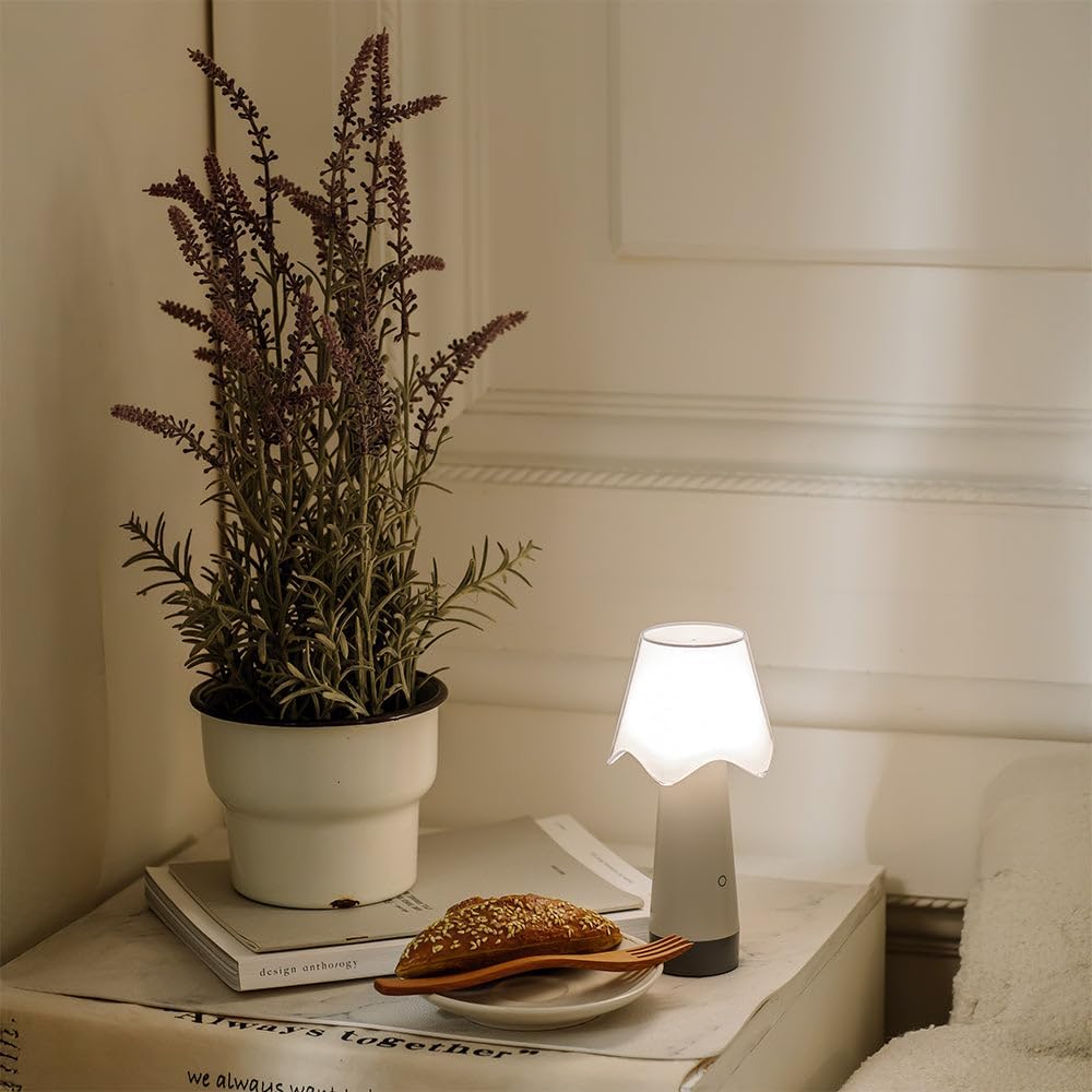 Owlpack Fungo Cordless LED Lamp with Adjustable Dimmer - Gray