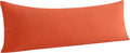 Ntbay Body Pillowcase - Brushed Microfiber 20x54 Pillowcase - Soft, Wrinkle-Free, Fade-Resistant, Stain-Resistant, Brunt Orange Body Pillow…