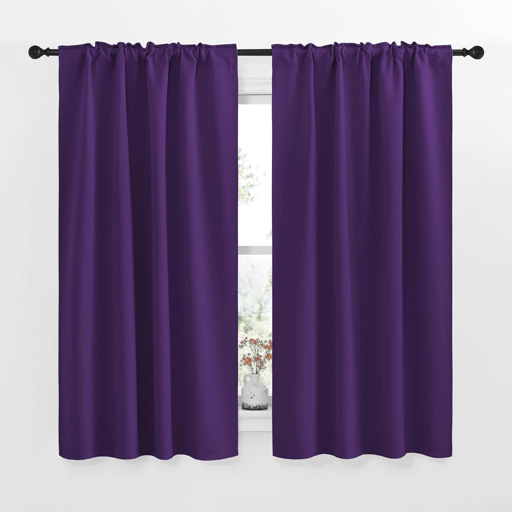 NICETOWN RV Curtains for Camper Windows - (Royal Purple Color) 42x50 Inch, 2 Panels Set, Thermal Insulated Room Darkening Blackout…