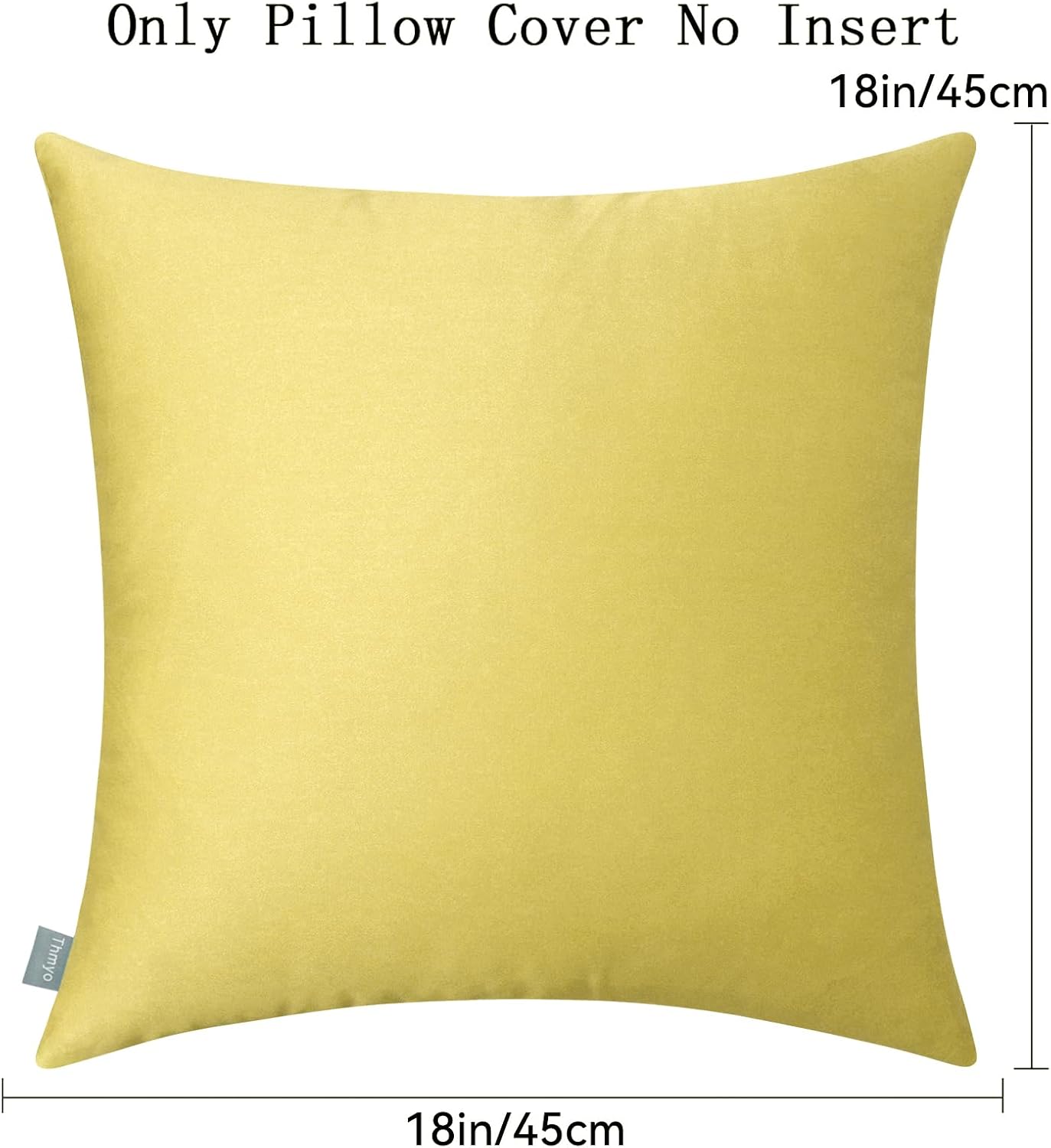 Thmyo 4-Pack 100% Cotton Comfortable Solid Decorative Throw Pillow Case, Square Cushion Cover Pillowcase Sublimation Blank Pillow Covers DI…