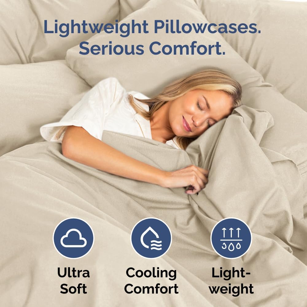 CGKUnlimited King Pillow Cases Set of 10 - Ultra Soft Hotel Quality Pillowcase Covers - Comfy & Wrinkle Free - Shrink, Stain and Fade Resis…