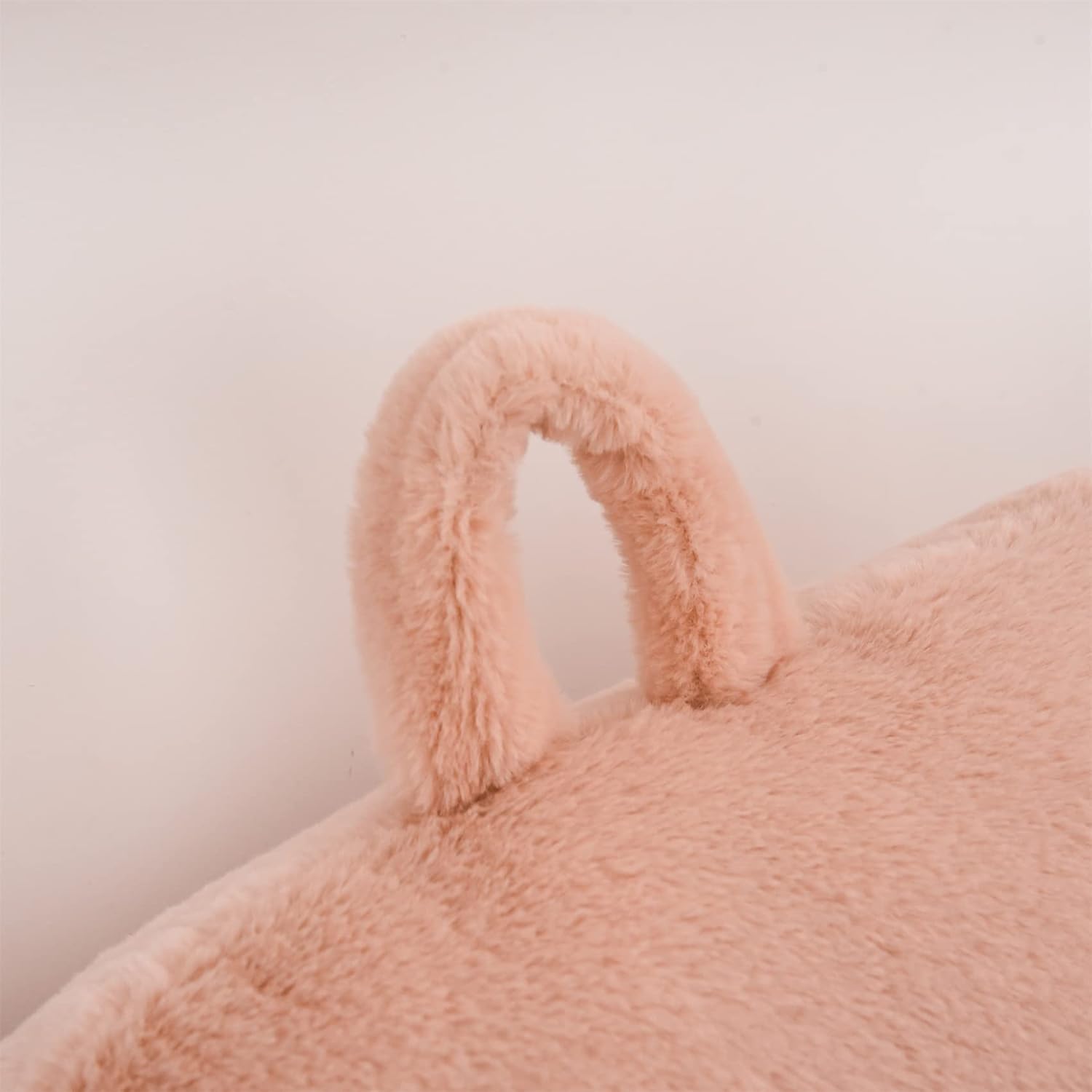 Aimuan Reading Pillow Bed Rest Pillow with Arms Rabbit Fur Back Pillow for Sitting up in Bed Adults Teens Incline Rest Sleeping Snoring…