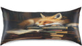 Fox Cartoon Pillow Covers Silk Pillowcase for Hair and Skin Breathable Soft Satin Pillowcase King Size Pillow Case for Women Hot…
