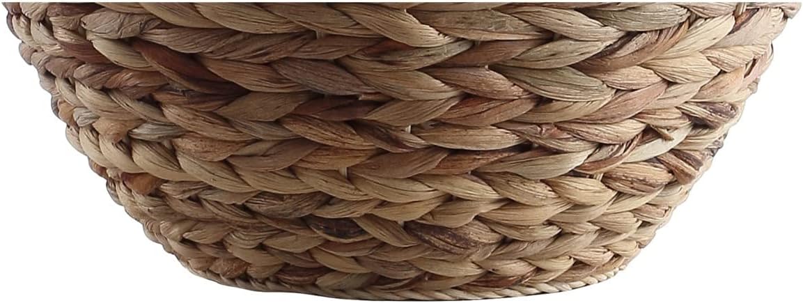 JONATHAN Y 24.5" Natural Water Hyacinth Farmhouse Basket Table Lamp, Coastal Decor for Living Room Bedroom Nightstand, Light Gray Linen…