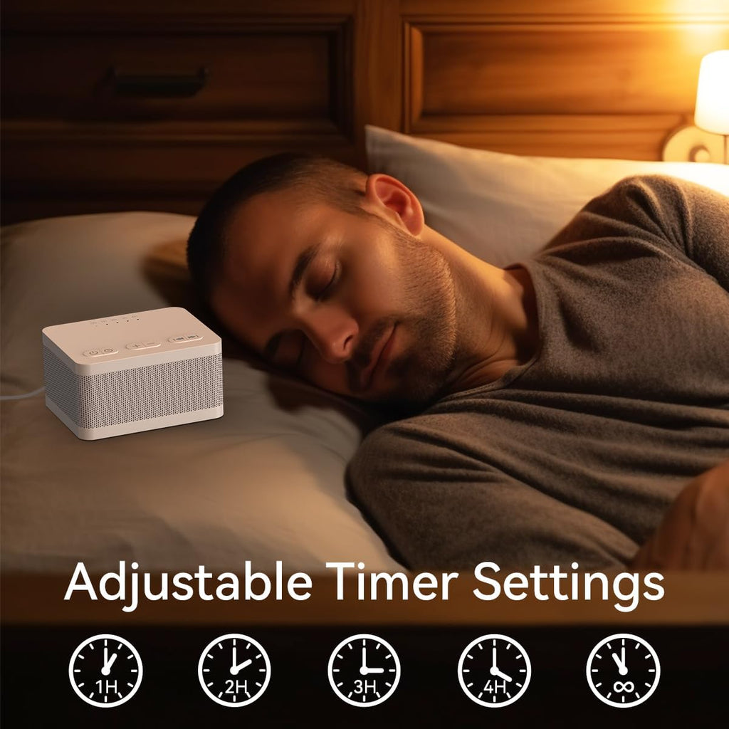 DailyBody Sound Machine White Noise Machine with 30 Soothing Sounds 32 Levels Volume 5 Timers and Memory Function Effectively Blocks Noise…