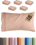 Standard Pillow Cases Set of 10 - Ultra Soft Hotel Quality Pillowcase Covers - Comfy, Cozy & Wrinkle Free - Shrink, Stain & Fade…