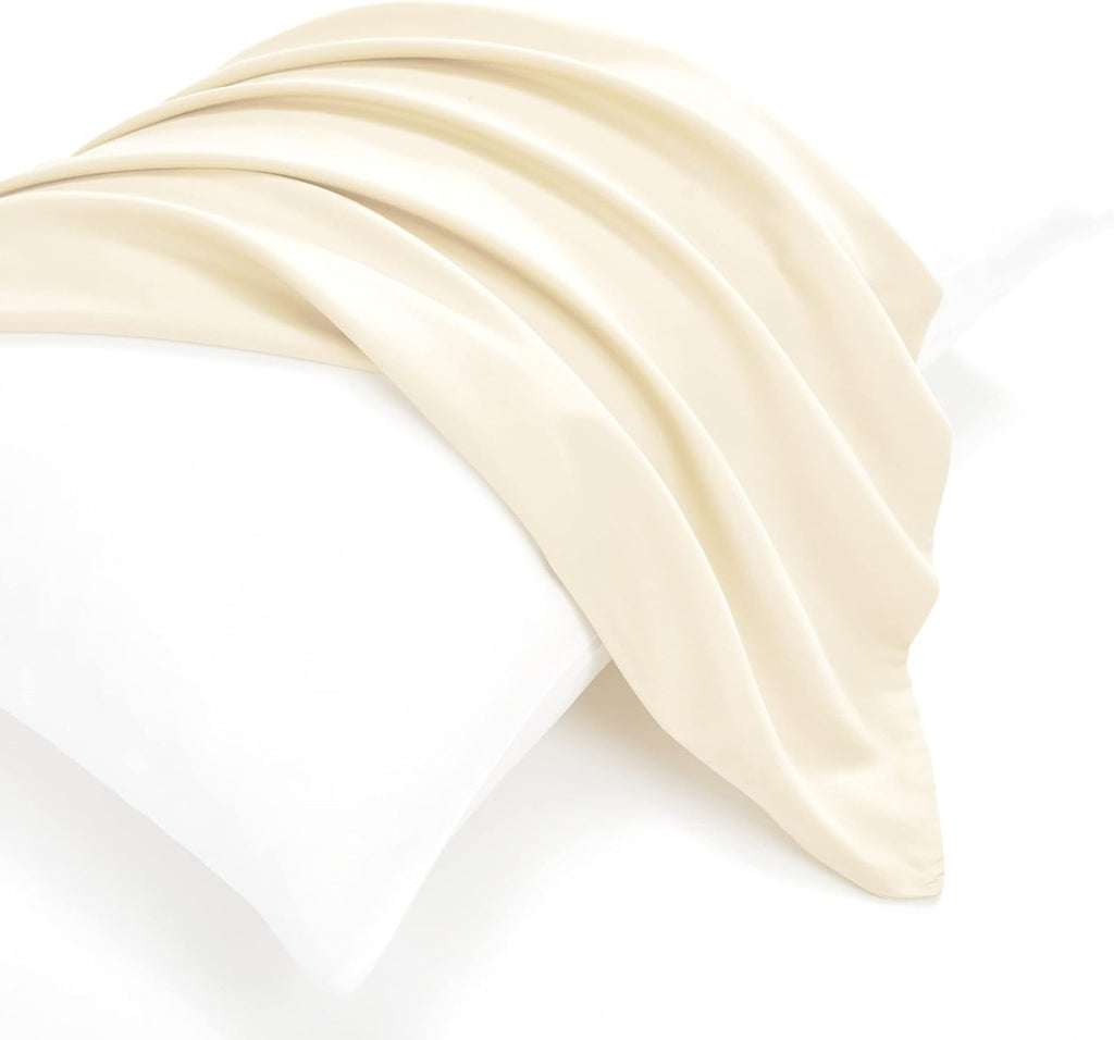 EVOLIVE Ultra Soft Microfiber Body Pillow Cover/Pillowcases 21"x54" with Hidden Zipper Closure (Ivory, 21"x54" Body Pillow Cover)