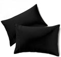 Queensbay Standard Pillow Cases Set of 2, Microfiber Cooling Pillowcases, Soft Breathable Envelope Closure Pillow Covers, Wrinkle Free Easy…