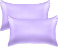 Elegantcomfort Elegant Comfort 2-Pack Cooling Viscose Satin Pillowcase Set with Hidden Zipper Closure, Silky Smooth for Hair and fabric…