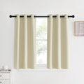 NICETOWN Blackout Beige Curtains and Drapes, Beigs, Set of 2, W34 x L40, Window Treatment Thermal Insulated Solid Grommet Blackout…