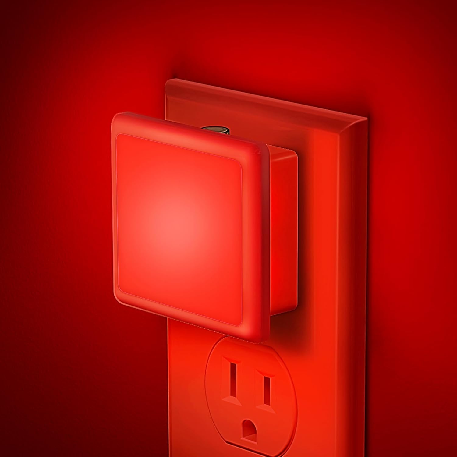 Red Night Light, JandCase Red NightLight[2 Pack],0.3W LED Night Light with Auto Light Sensor, Night Lamp Plug into Wall for…