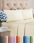 Full Size 4 Piece Sheet Set - Comfy Breathable & Cooling Sheets - Hotel Luxury Bed Sheets for Women & Men - Deep Pockets, Easy-Fit, Extra…