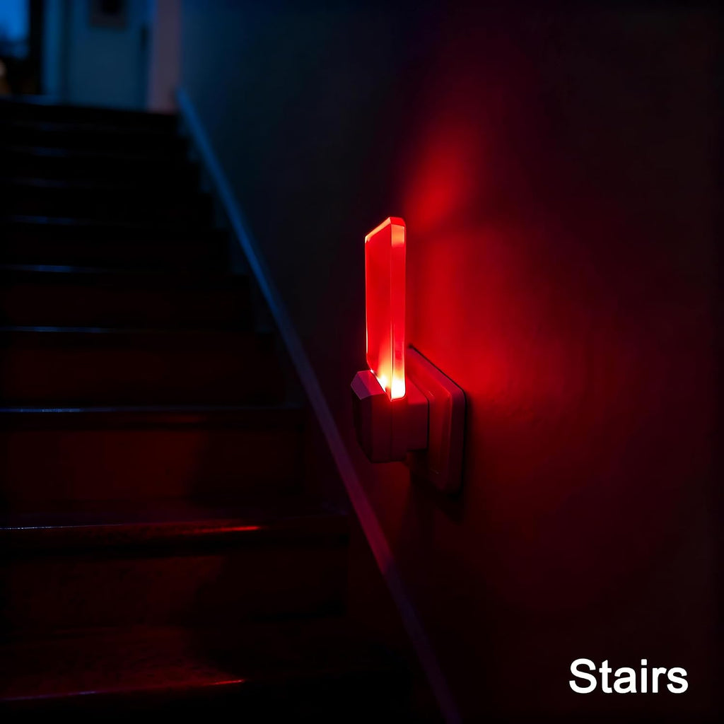 Red Night Lights Plug in 2 Pack, 0.5W Red Light Night Light with Dusk to Dawn Sensor, Auto On/Off LED Night Light Plug into Wall Pefect…