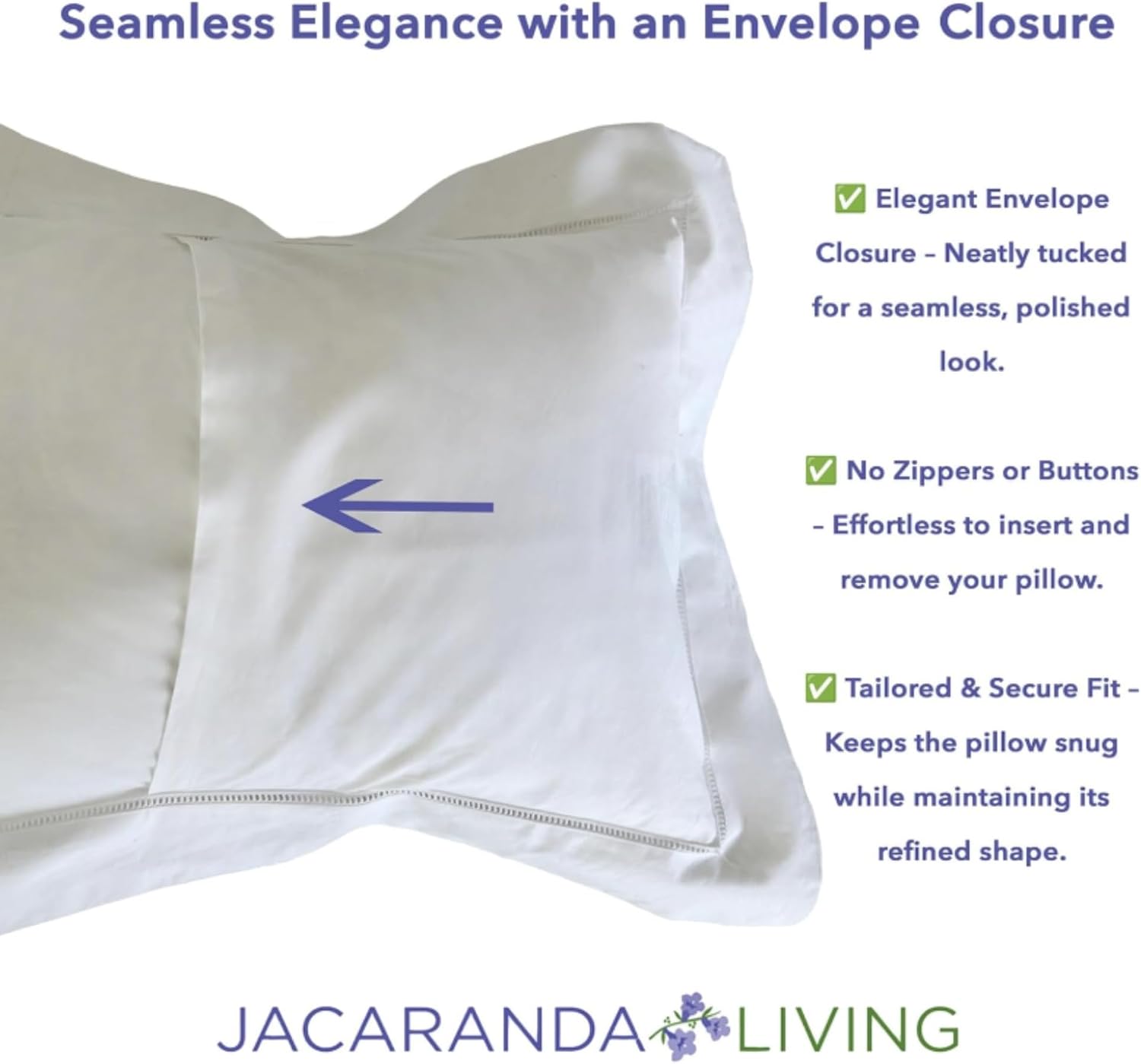 Jacaranda Living Cotton Percale Boudoir Pillow Cover, Decorative Pillow Accent for Bedroom & Living Room, Lumbar Support Pillow, Spring…