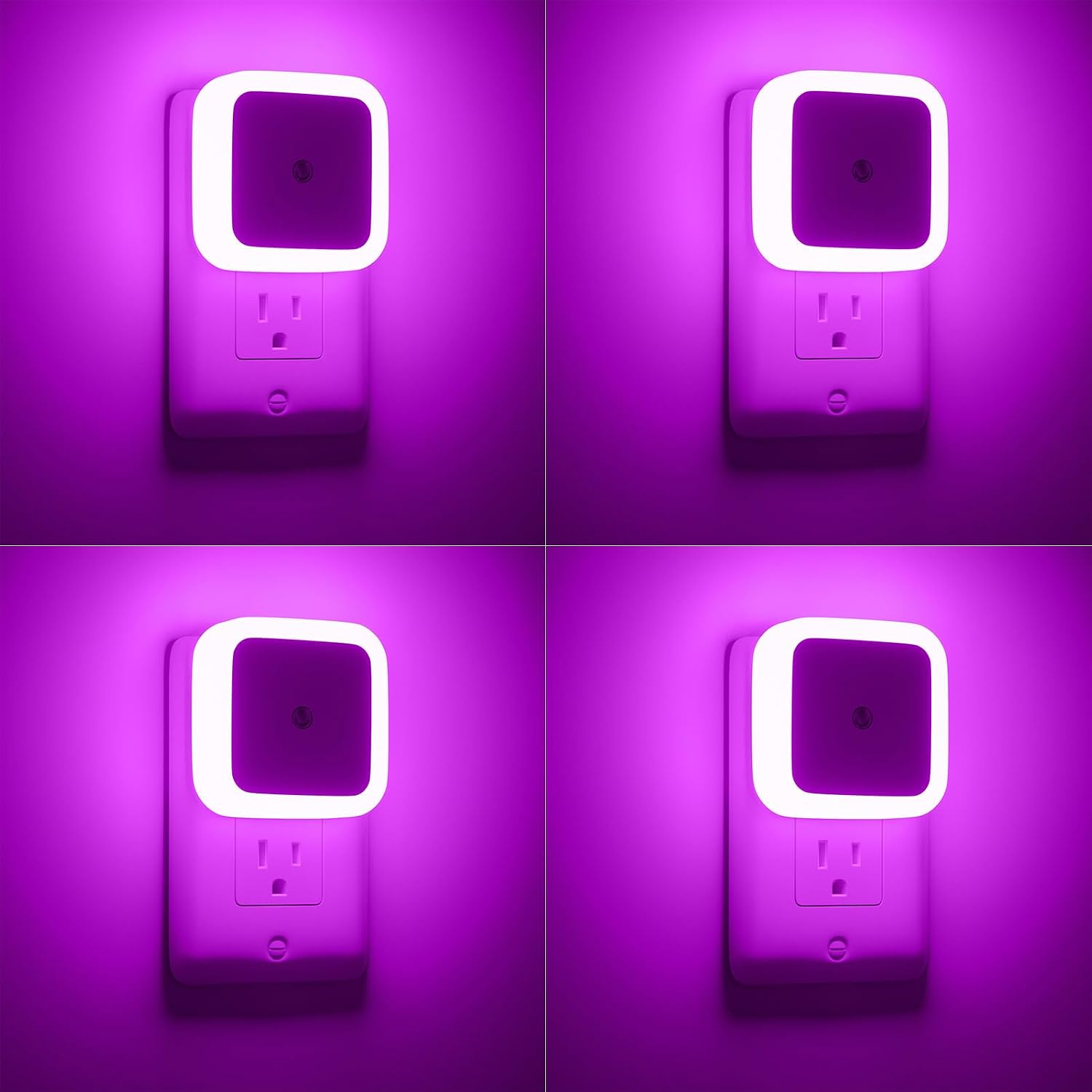 Sujeet Night Light, Night Lights Plug into Wall 4-Pack, Pink Plug in Night Light, Dusk to Dawn Night Lamp Led Night Lights for Bedroom…