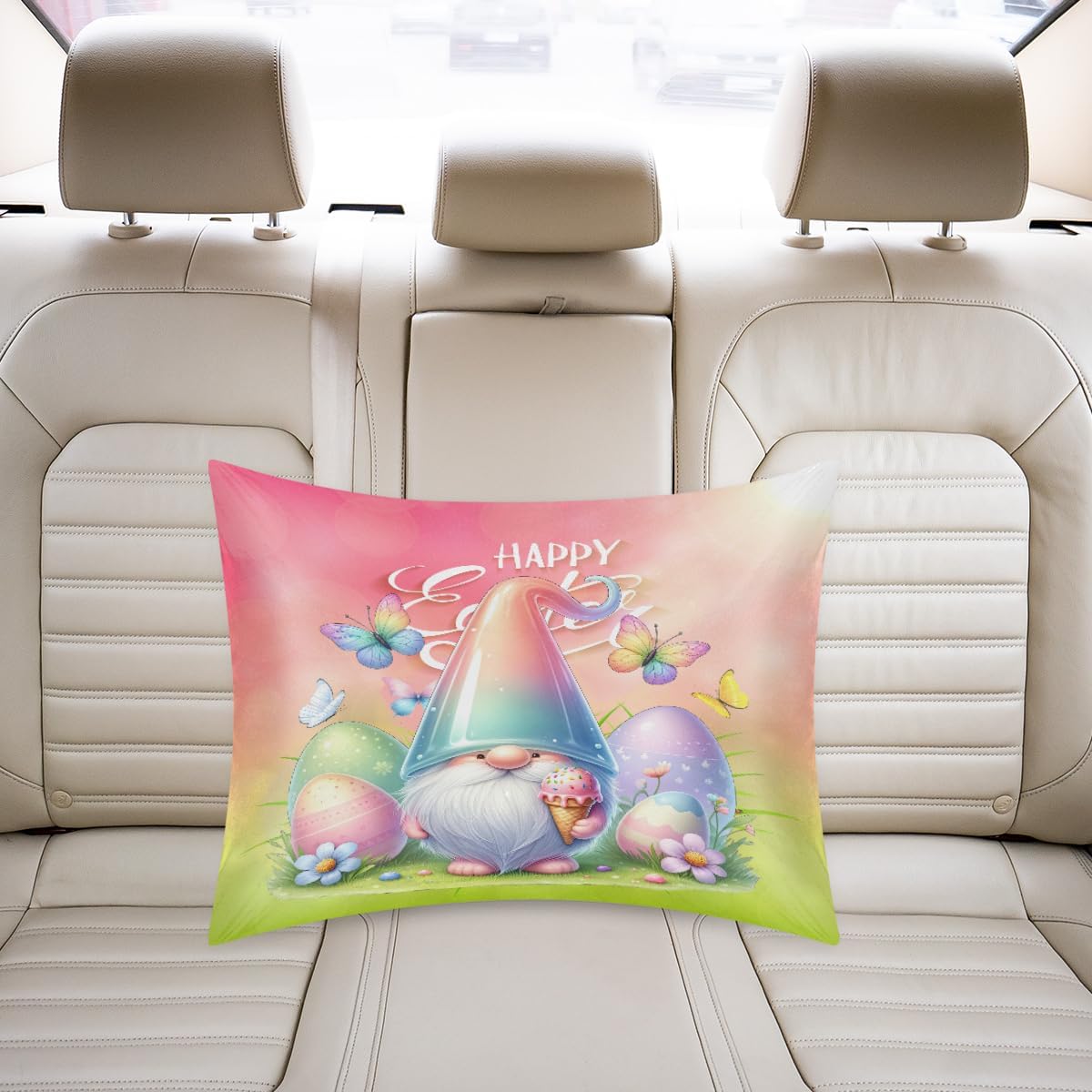 Happy Easter Gnomes Satin Pillowcase for Hair and Skin Soft Silk Pillow Cases with Envelope Closure Cooling Pillow Case Slip 15.99 Pillow…