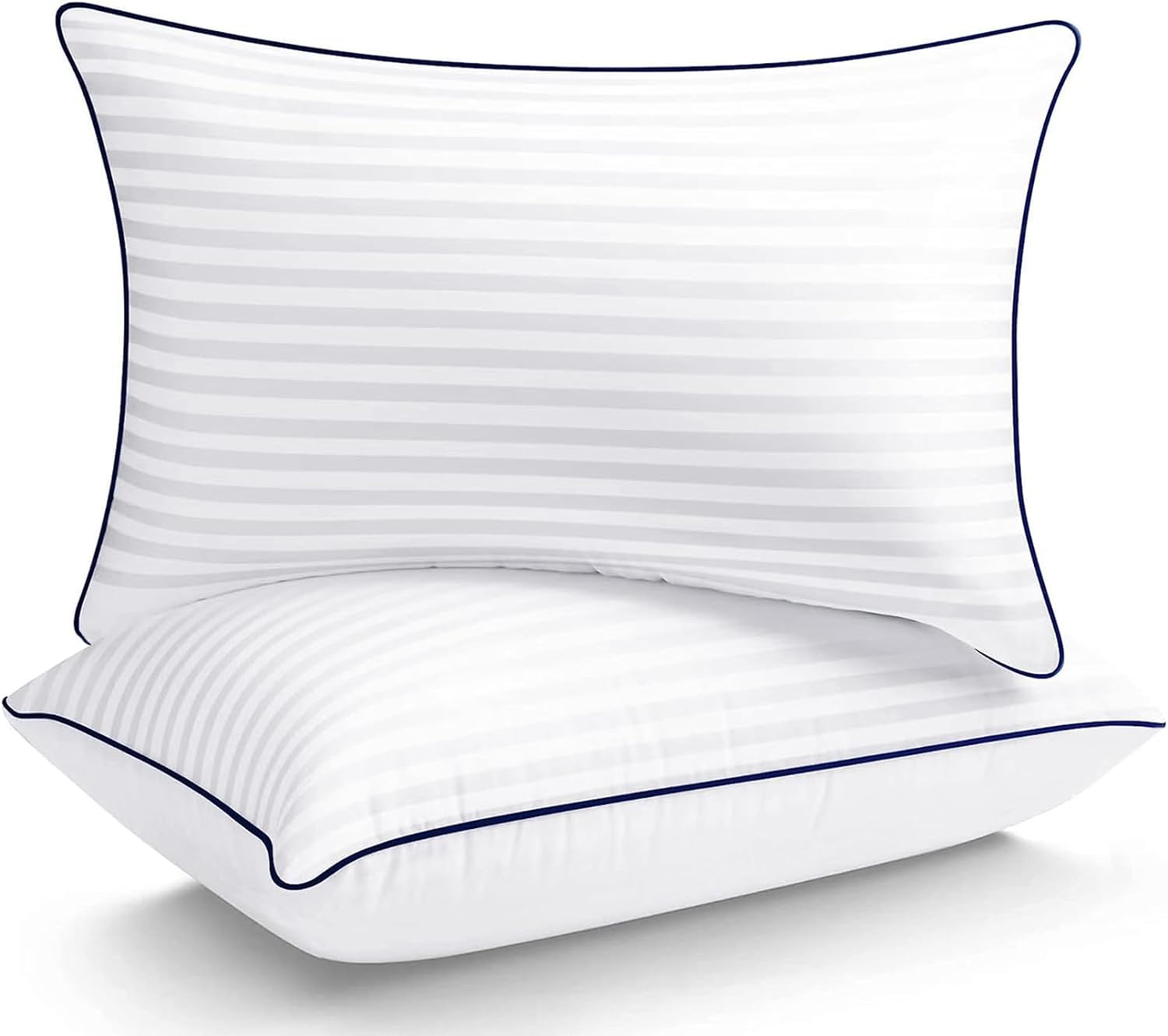 SEMZSOMHotelCollection SEMZSOM Bed Pillows for Sleeping, Full Standard Size Set of 2 Luxury Hotel Pillows with Soft Down Alternative Fillin…