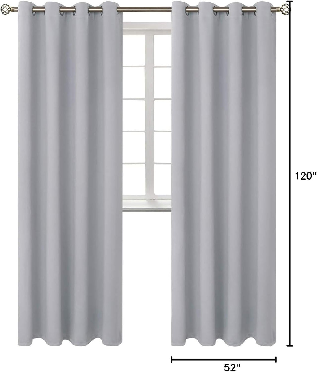 BGment Room Darkening Curtains 120 Inches Long - Grommet Thermal Insulated Drapes Window Treatment Curtains for Bedroom, 2 Panels, 52 x 120…