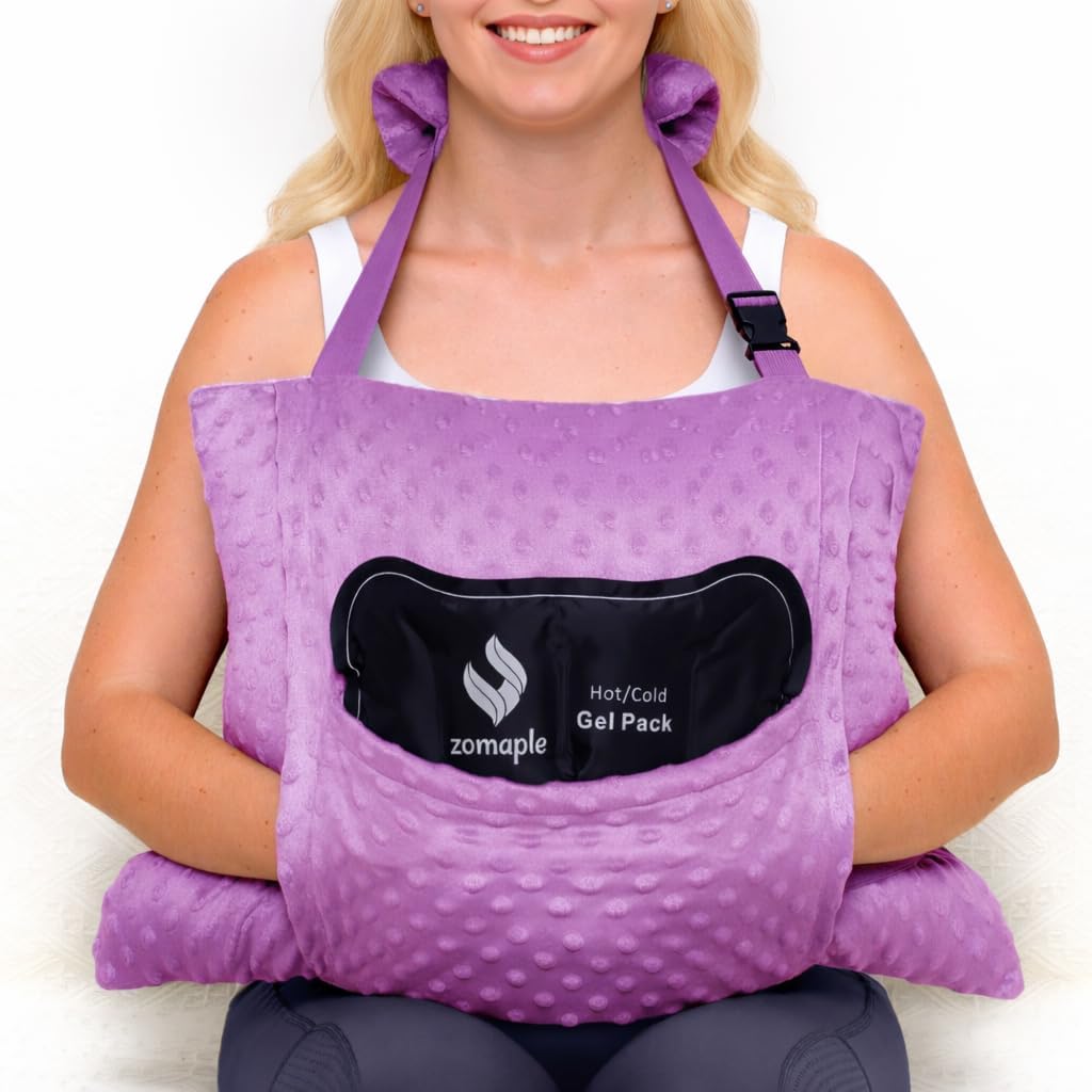 Zomaple Recovery Hysterectomy Pillow with Strap & Gel Pack – Post Abdominal Surgery Must Haves – Ideal for C-Section, Laparoscopic & Hernia…