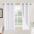 H.VERSAILTEX 100% Blackout Curtains for Bedroom Thermal Insulated Linen Textured Curtains Heat and Full Light Blocking Drapes Living Room…