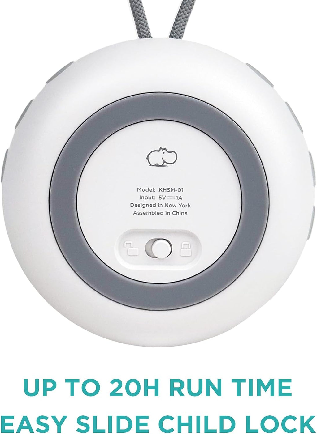 LittleHippo White Noise Machine | Portable Sound Machine for Babies, Kids, Adults | Sleep Soother | 19 Soothing Sounds | Long Battery…