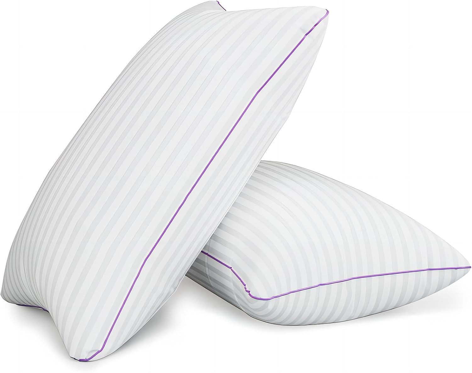 VAINOC Pillows Queen Size Set of 2, Breathable Hotel Collection Bed Pillows for Sleeping Medium Soft Down Alternative Microfiber Filled,20…
