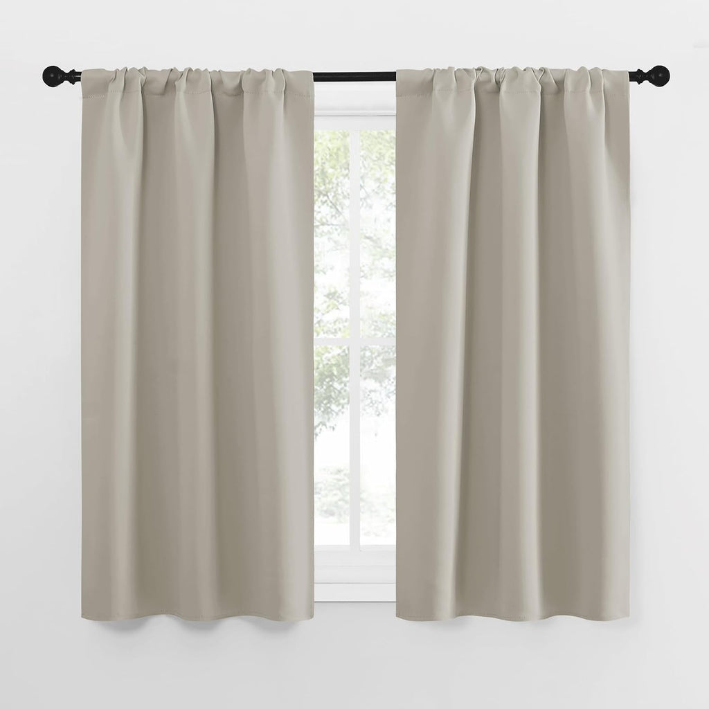 Nicetown Blackout Curtains for Living Curtains, Room Darkening Window Curtain Panels, easy maintenance Solid Thermal Insulated…