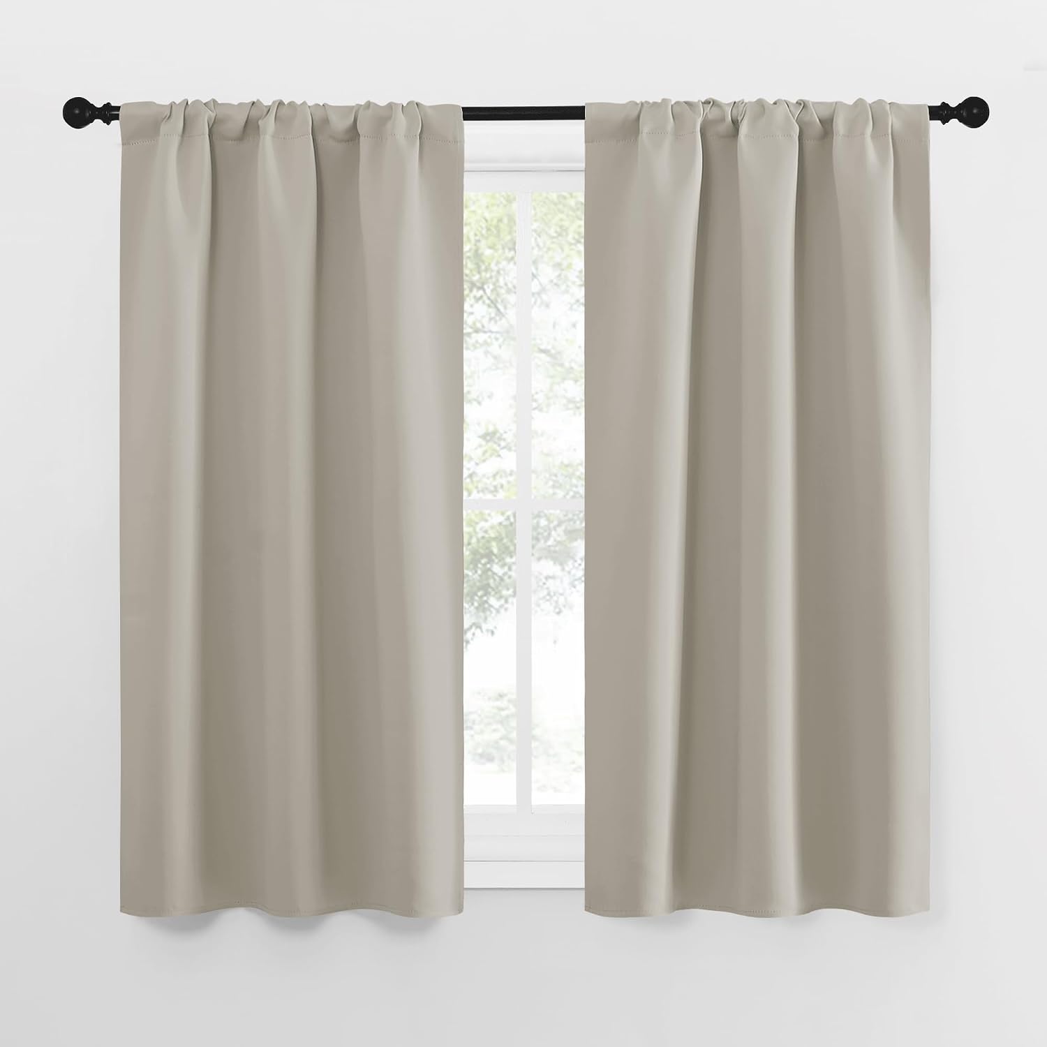 Nicetown Blackout Curtains for Living Curtains, Room Darkening Window Curtain Panels, easy maintenance Solid Thermal Insulated…