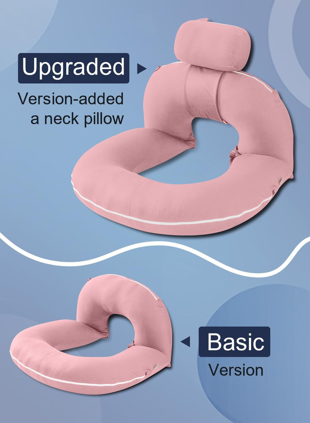 Insen Reading Pillow, Back Pillow for Sitting in Bed for Reading, Nurse & Relax, Reading Pillow for Adults, Moms & Kids, Sit Up Pillow for…