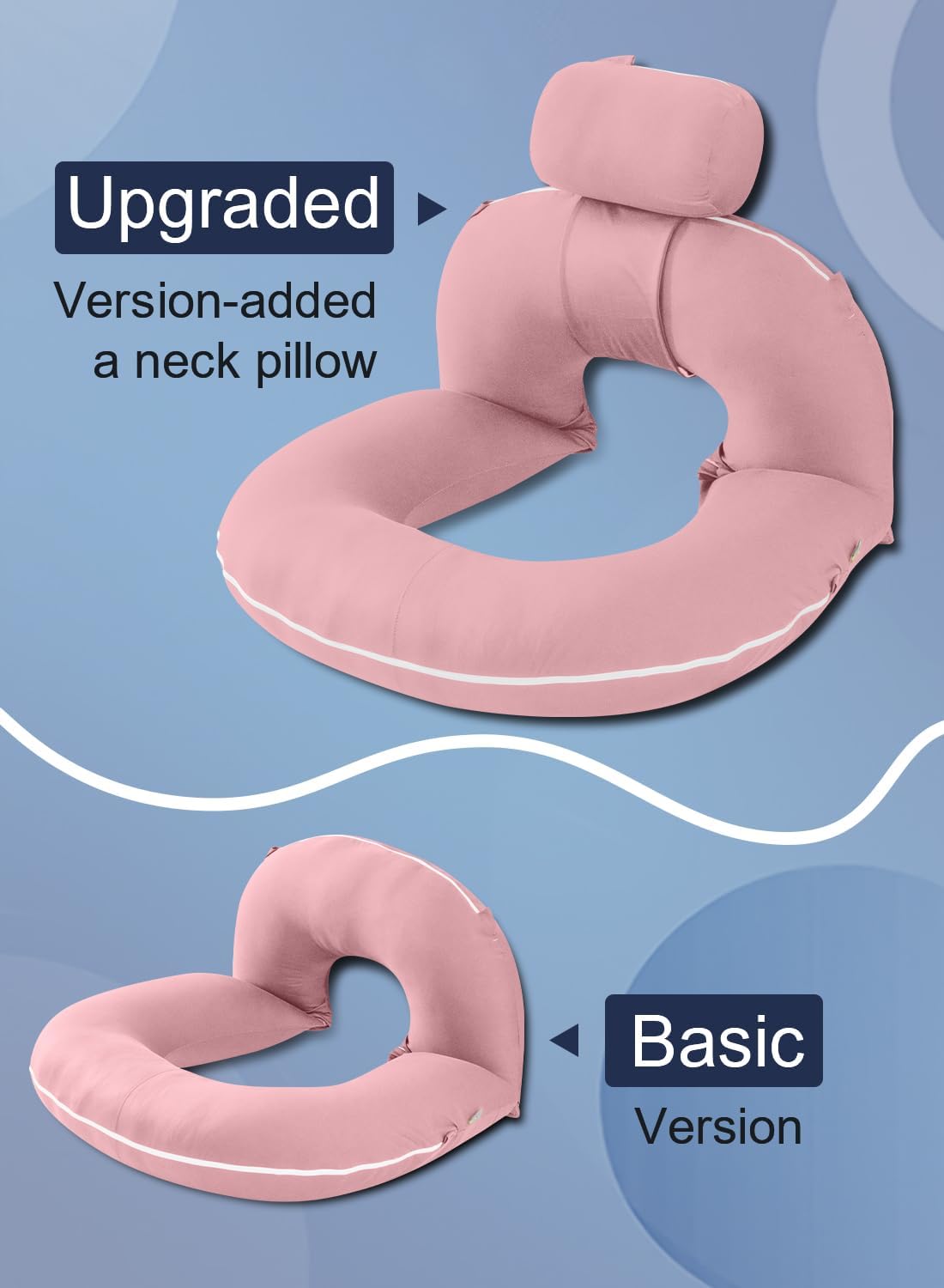 Insen Reading Pillow, Back Pillow for Sitting in Bed for Reading, Nurse & Relax, Reading Pillow for Adults, Moms & Kids, Sit Up Pillow for…