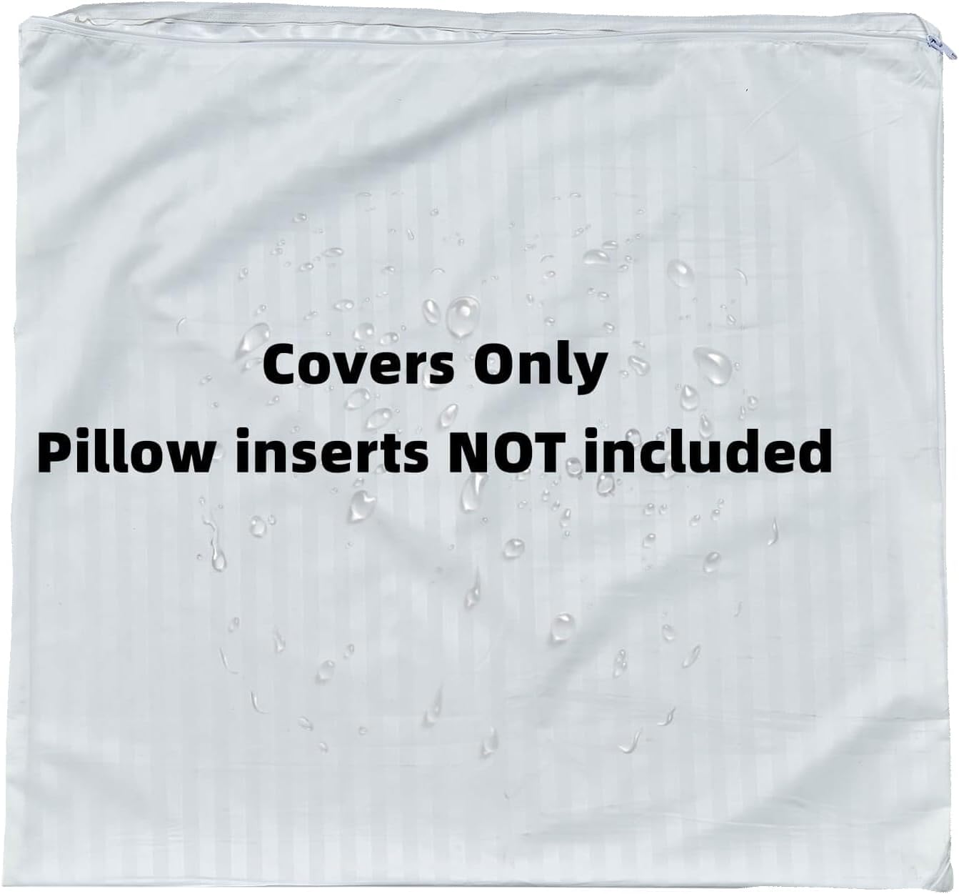Kingnex Feather Proof 30x30 Euro Pillow Protectors Waterproof Cover for Goose Down Square Throw Pillows 1 Pack 30