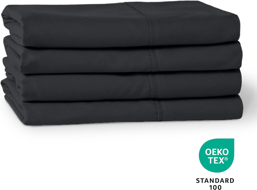 BareHome Bare Home 4 Pillowcases - 1800 Ultra-Soft Collection - Bulk Pack - Double Brushed - Hypoallergenic - Wrinkle Resistant - easy…