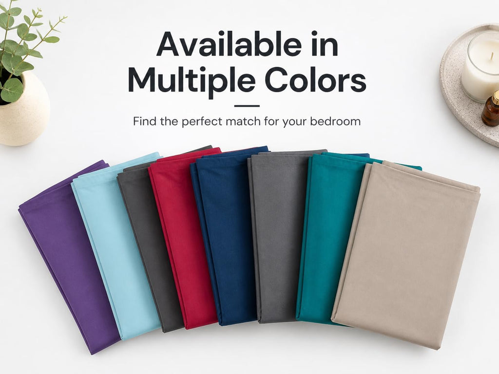 Evolive New 300TC Thread Count 100% Cotton Body Pillow Cover/Case Replacement with Hidden Zipper Closure 21"x54" (Navy)