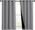 Nicetown Noise and Lights Block Out Curtains, Thermal Insulated 100% Blackout 2-Layer Lined Drapes, Noise Cancellation Window Draperies for…