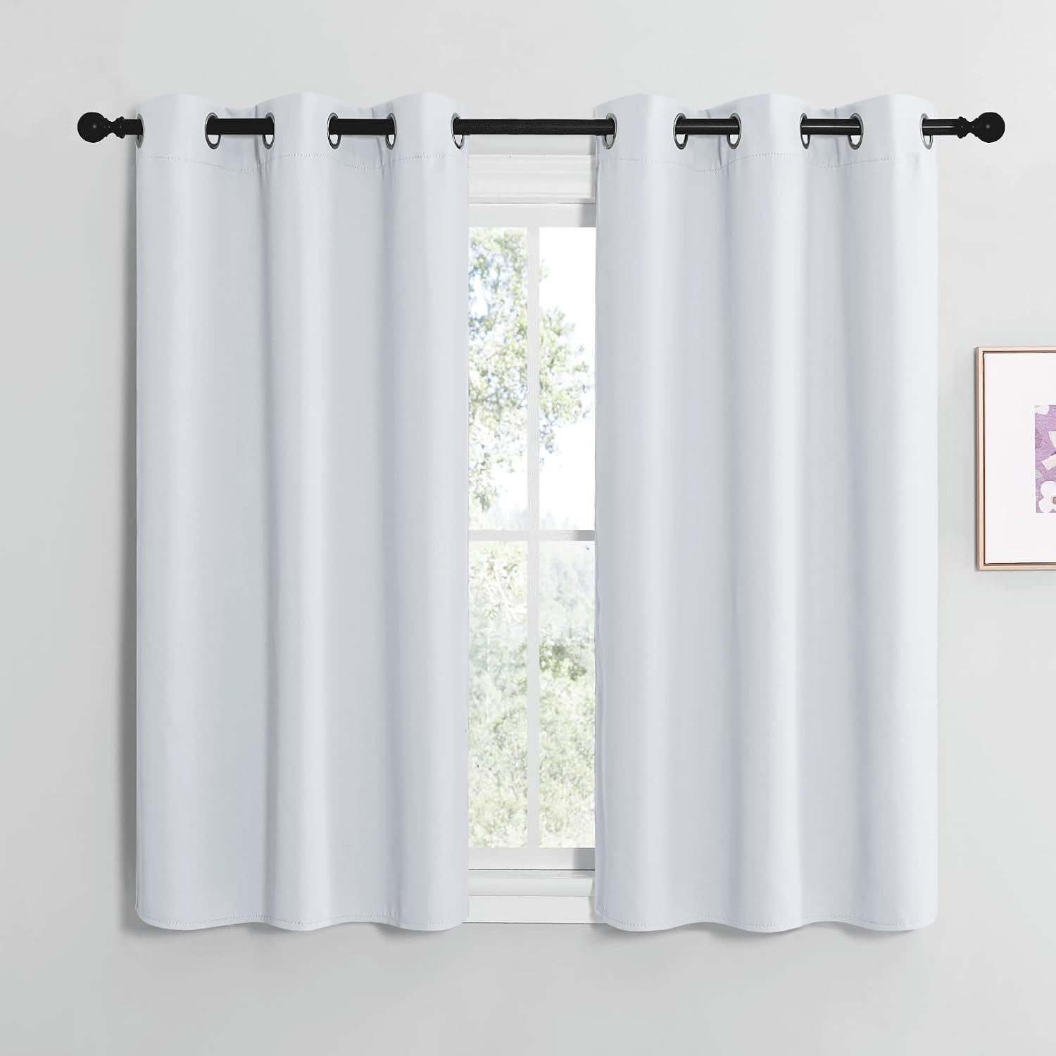 Nicetown Room Darkening Curtain Panels for Bedroom, easy maintenance Solid Thermal Insulated Grommet Room Darkening Draperies/Drapes…