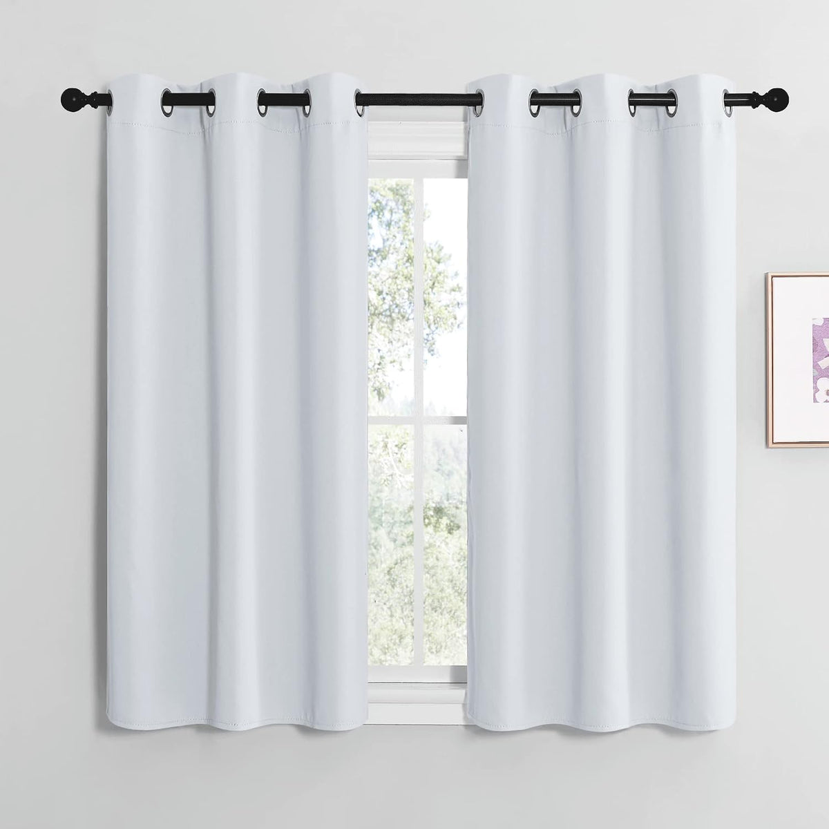 Nicetown Room Darkening Curtain Panels for Bedroom, easy maintenance Solid Thermal Insulated Grommet Room Darkening Draperies/Drapes…