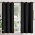 YoungsTex 54 Inch Length Blackout Curtains for Bedroom - Short Thermal Insulated Drapes with Grommet Room Darkening Privacy for Office Livi…