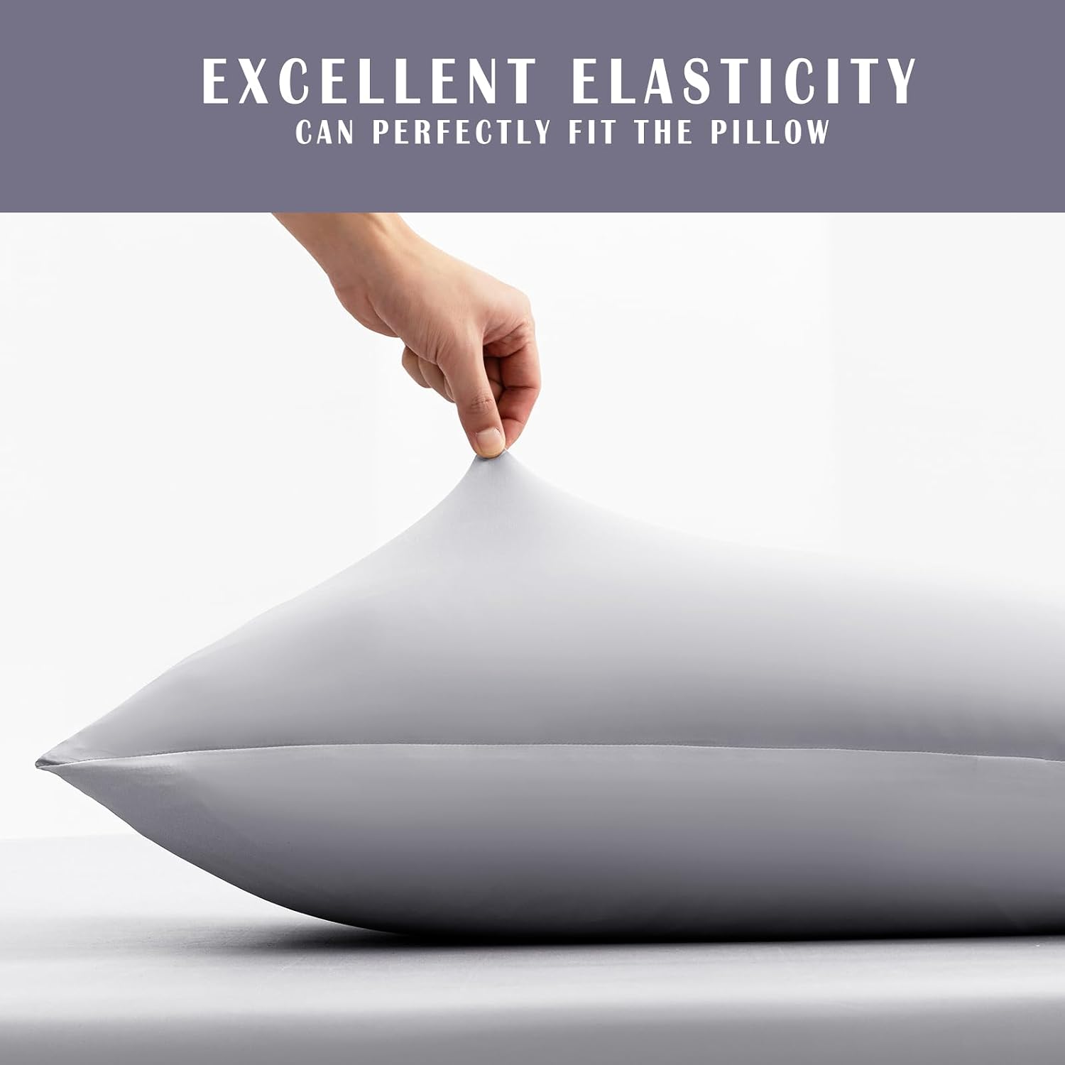 TELUS Cooling Pillowcases Standard Size 2-Pack, Silky Soft Breathable Pillow Case with Envelope Close, Stay Cool Pillow Cover for Hot…