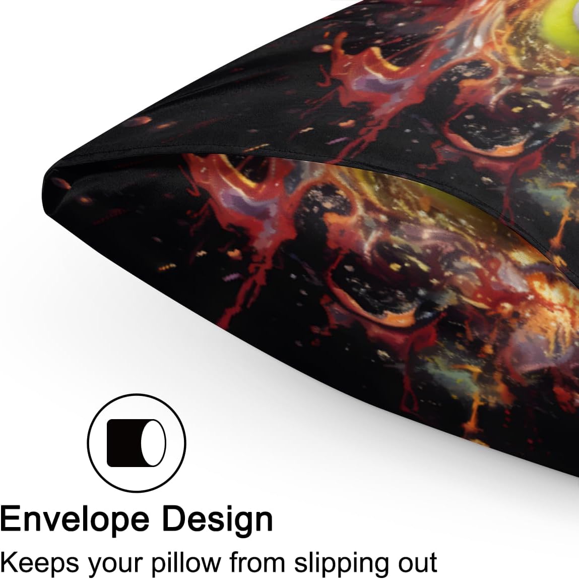 Fire Sports Tennis Satin Pillowcase for Hair and Skin Soft Silk Pillow Cases with Envelope Closure Cooling Pillow Case Slip 15.99 Pillow…