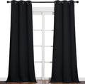 NICETOWN Black Out Curtain Panels - Home Decoration Thermal Insulated Solid Grommet Blackout Curtains/Drapes for Hall/Dining Room (Set of…