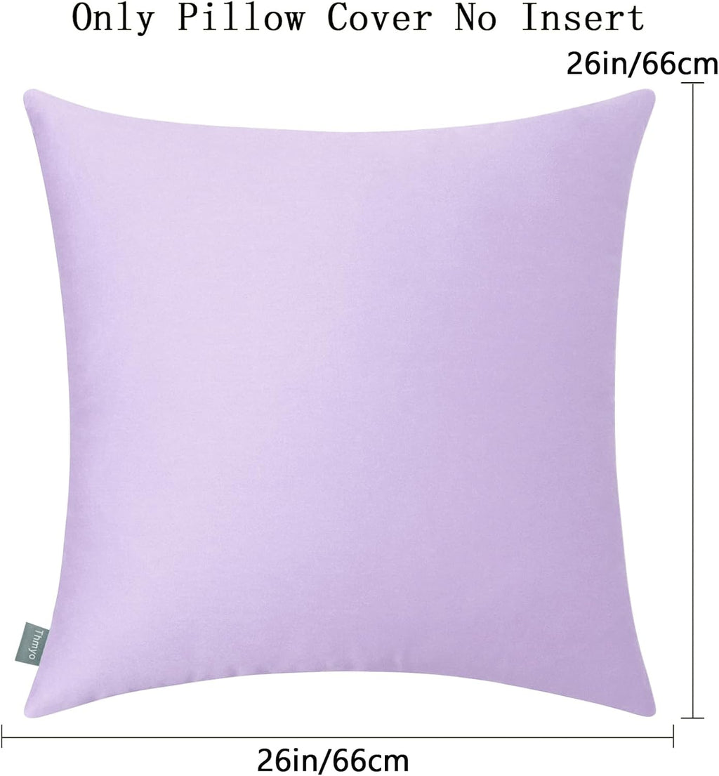 Thmyo 4-Pack 100% Cotton Comfortable Solid Decorative Throw Pillow Case Square Cushion Cover Pillowcase Sublimation Blank Pillow Covers DIY…